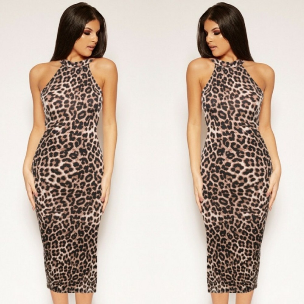 Leopard print dress